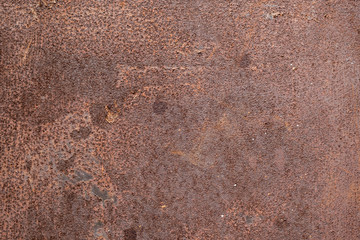 Rusted sheet of metal and grunge texture. Corrosion and oxidized background. 