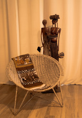 Details African style home interior