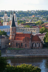 View of Kaunas from Aleksotas hill, Lithuania