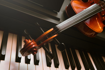 violin and piano. classical music.