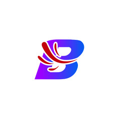 Letter B Star Logo Template Fast Star Motion