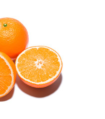 Orange. Isolated on White Background with Shadow.