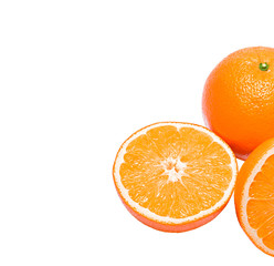 Orange. Isolated on White Background without Shadow.