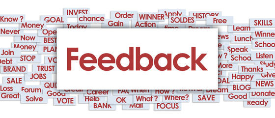 feedback word in business board