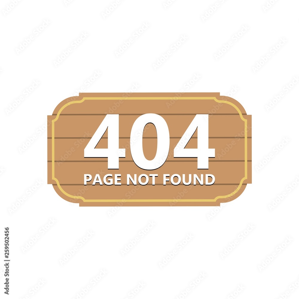 Poster oops 404 error page not found sign