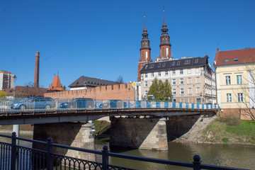 River Oder View in Opole City Center Near the Market Square also known as Opole Venice