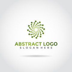 Minimalist circle abstract logo design. Vector Eps. 10