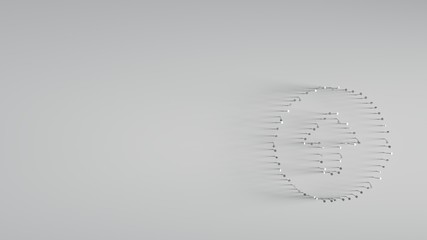 Obraz premium various of metal nails in shape of up arrow