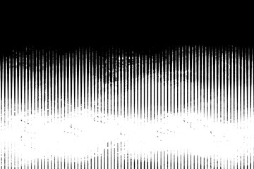 Halftone monochrome grunge vertical lines texture.