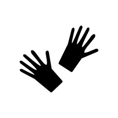 Cosmetic gloves icon. Vector Illustration. EPS10