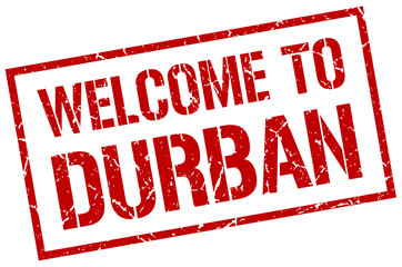 welcome to Durban stamp