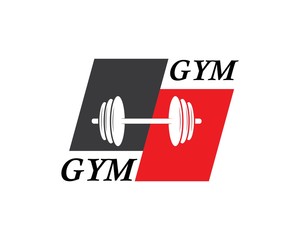 Bodybuilder Logo Template. Vector object and Icons for Sport Label, Gym Badge, Fitness Logo