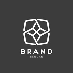 Universal creative premium symbol. Elegant ornament logo icon. Universal ornament design