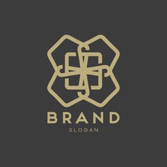 Universal creative premium symbol. Elegant ornament logo icon. Universal ornament design