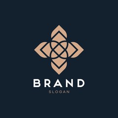 Universal creative premium symbol. Elegant ornament logo icon. Universal ornament design