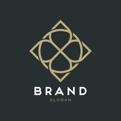 Universal creative premium symbol. Elegant ornament logo icon. Universal ornament design