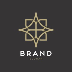 Universal creative premium symbol. Elegant ornament logo icon. Universal ornament design