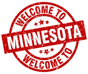 welcome to Minnesota red stamp