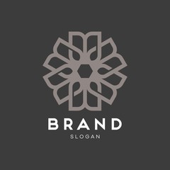 Universal creative premium symbol. Elegant ornament logo icon. Universal ornament design