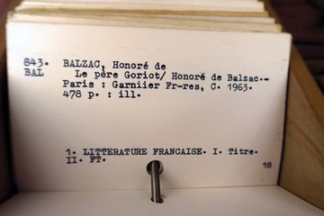 Balzac Le Père  Goriot fiche de catalogue de bibliothèque 