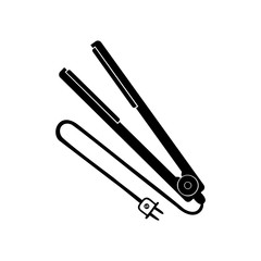 Hair straightener icon. Vector Illustration. EPS10