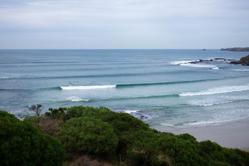 YCW Surf Beach Cliff View Phillip Island Victoria Waves Rocks Clear Water Ocean 