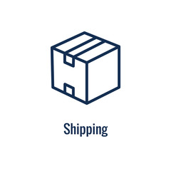 Shipping and Receiving Icon Set with Boxes, Warehouse, checklist, etc