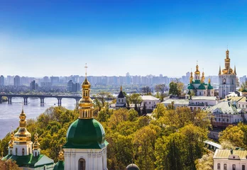Deurstickers View of the Kiev-Pechersk Lavra on a sunny summer day, Kiev, Ukraine © vesta48