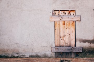 door in the wall in the building
