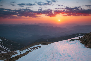 Scenic image of the wilderness area. Location Carpathian national park, Ukraine, Europe.