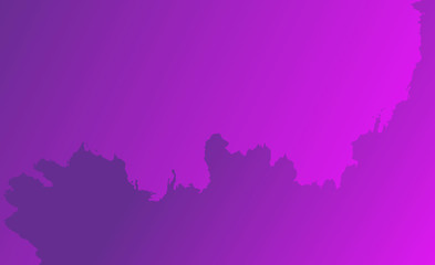 Abstract background in the form of a map. A bright purple burning sky. Space for writing and design. Torn texture.Paper cut. Copy space.