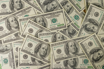Background of the one hundred dollars bills