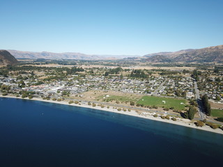 Fototapeta na wymiar Wanaka aerial views, Otago, South Island, New Zealand