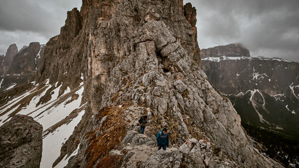 Bergansicht der europäischen Alpen
