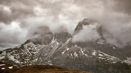 Bergansicht der europäischen Alpen