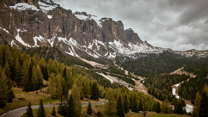 Bergansicht der europäischen Alpen