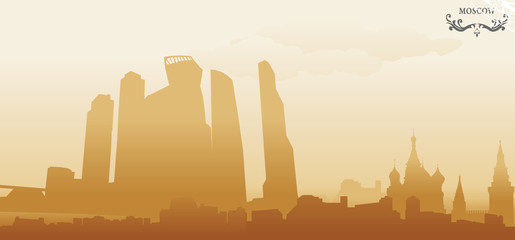 Moscow abstract skyline