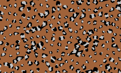 Leopard print design. Animal skin pattern.