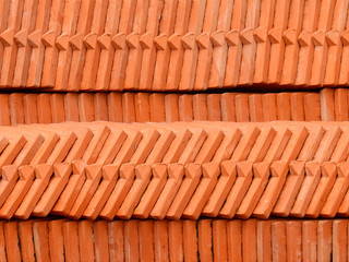 Obraz na płótnie Canvas pile of roof tile