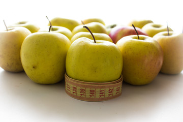 apples  and a cantimetres to remember diet