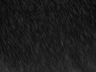 rain on black background