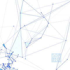 Abstract background with dotted grid