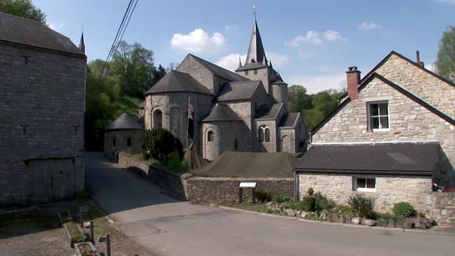 church of Celles village in Belguim