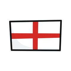 Flag of england , vector illustration