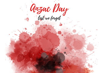 Anzac Day. Lest we forget