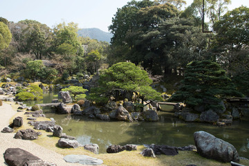 Fototapeta na wymiar gardens of Daigo-Ji temples in Kyoto in Japan