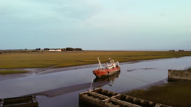 Tomas a&eacute;reas de Arroyo Parejas, Punta Alta, Bahia Blanca, Buenos Aires, Argentina.