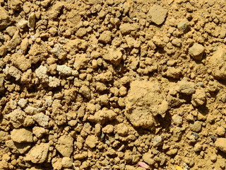 pile of soil in construction site