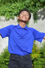 Teenager Boy And Freedom