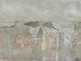 old concrete wall with crack texture background